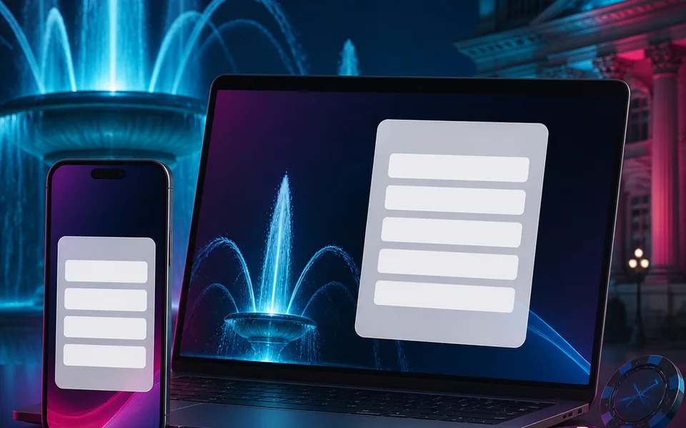 Fountain Casino account aanmaken